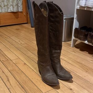 Brown Leather Women's Boots